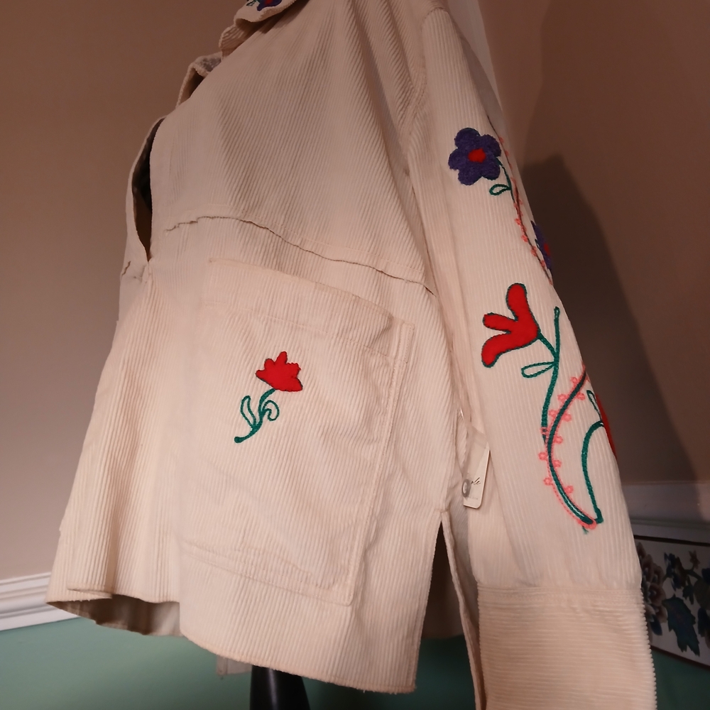 We The Free Cream Embroidered Jacket - Picture 2 of 4